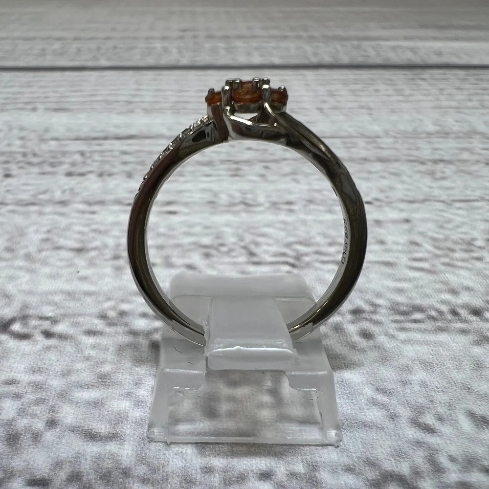ORANGE SAPPHIRE RING (090) - Picture 7 of 7